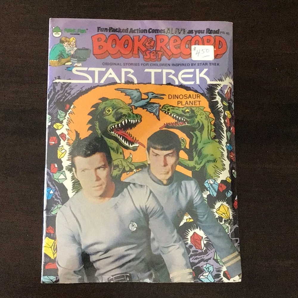 Star Trek Original Stories for Children Book & Record Set Dinosaur Planet